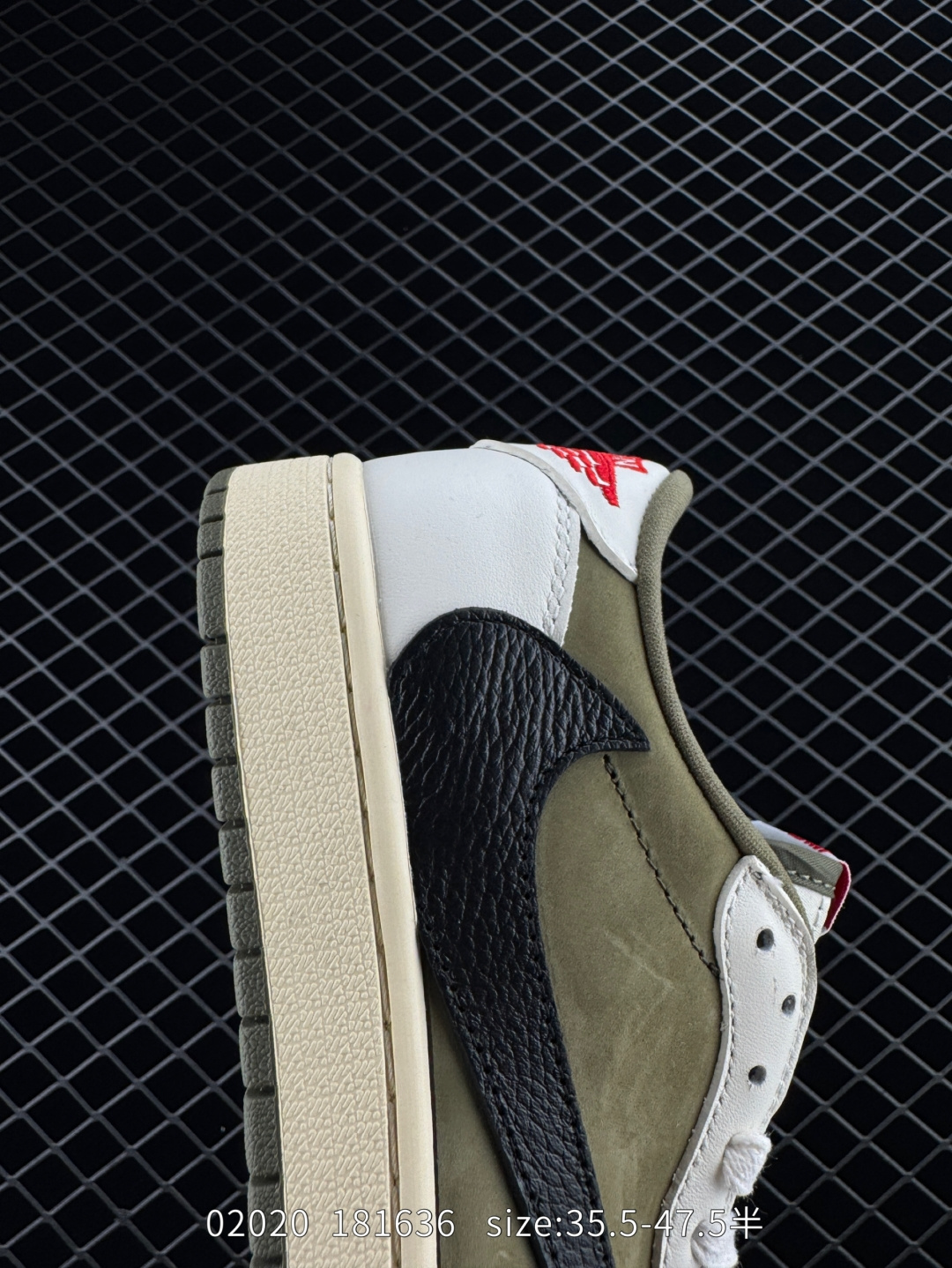 fragment design x Travis Scott x Nike Air Jordan 1 Low OG SP”Black/Green Toe“